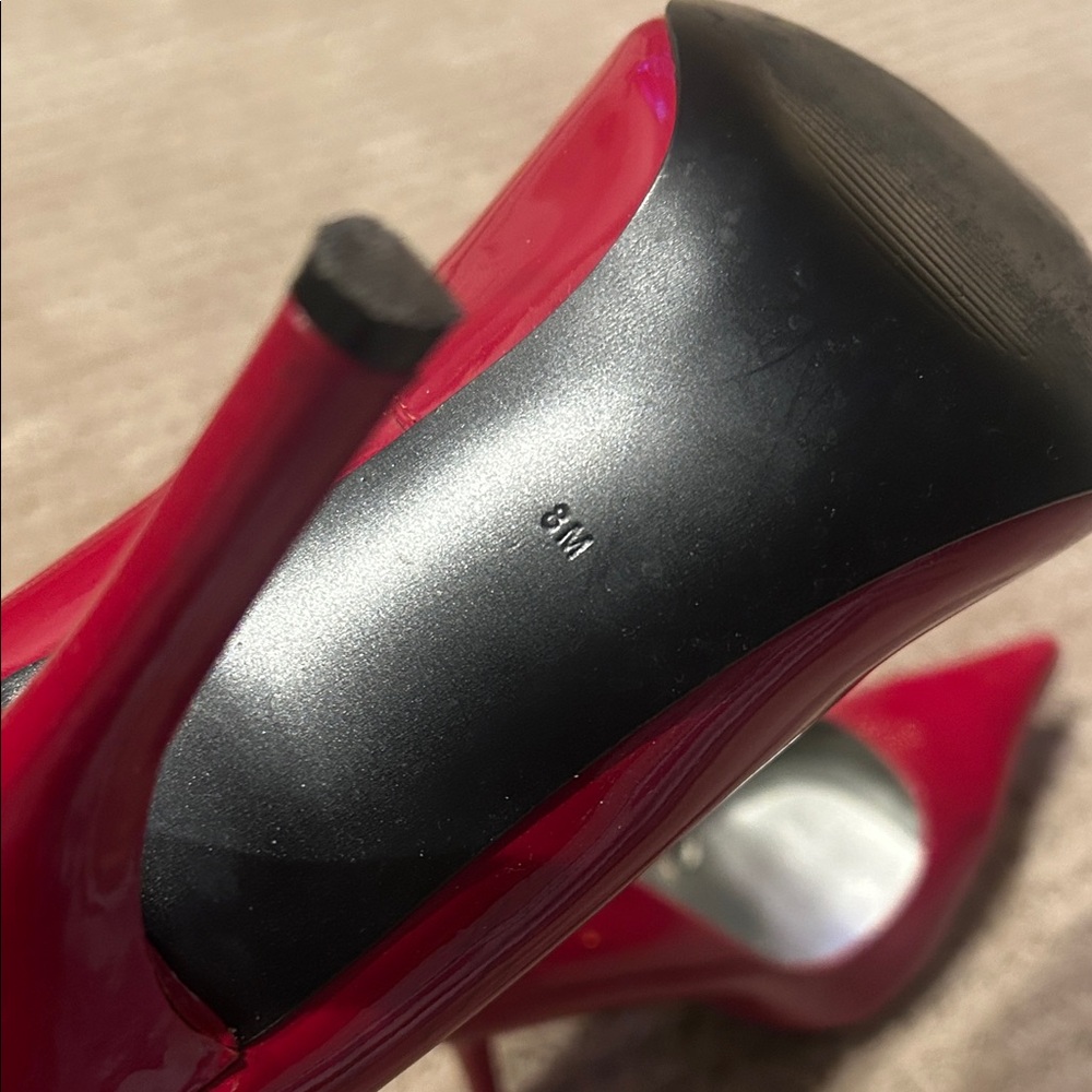 Guess Red Patent Leather Heels - Picture 5 of 6